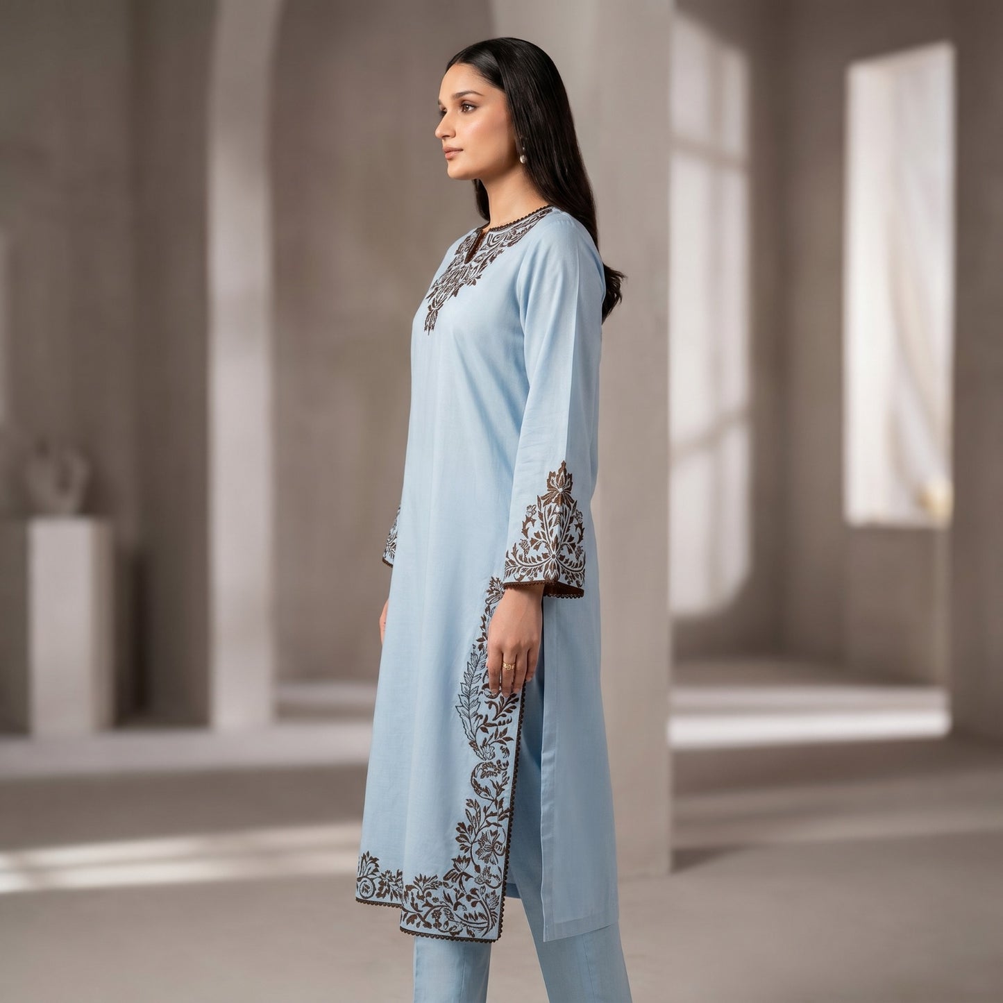 SAPPHIRE LAWN EMBROIDERY UNSTITCHED 2pc
