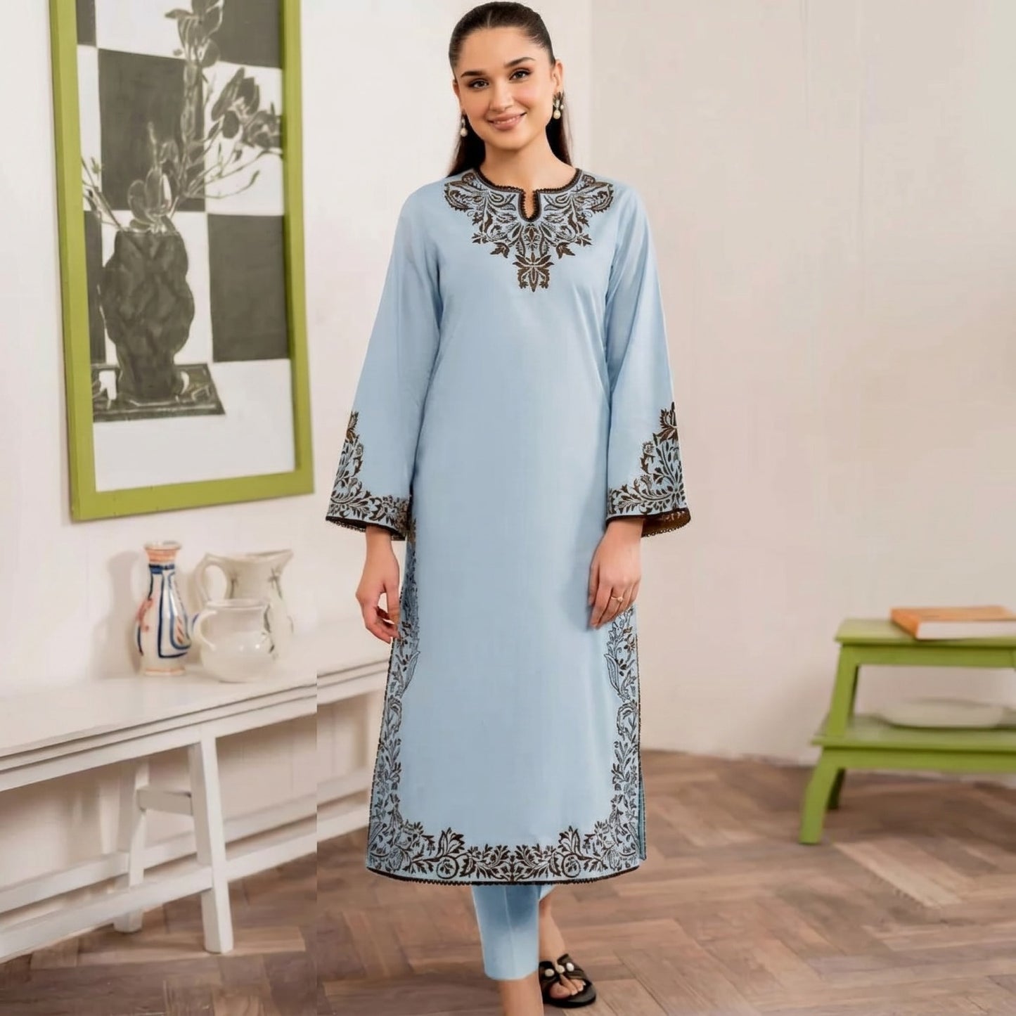 SAPPHIRE LAWN EMBROIDERY UNSTITCHED 2pc