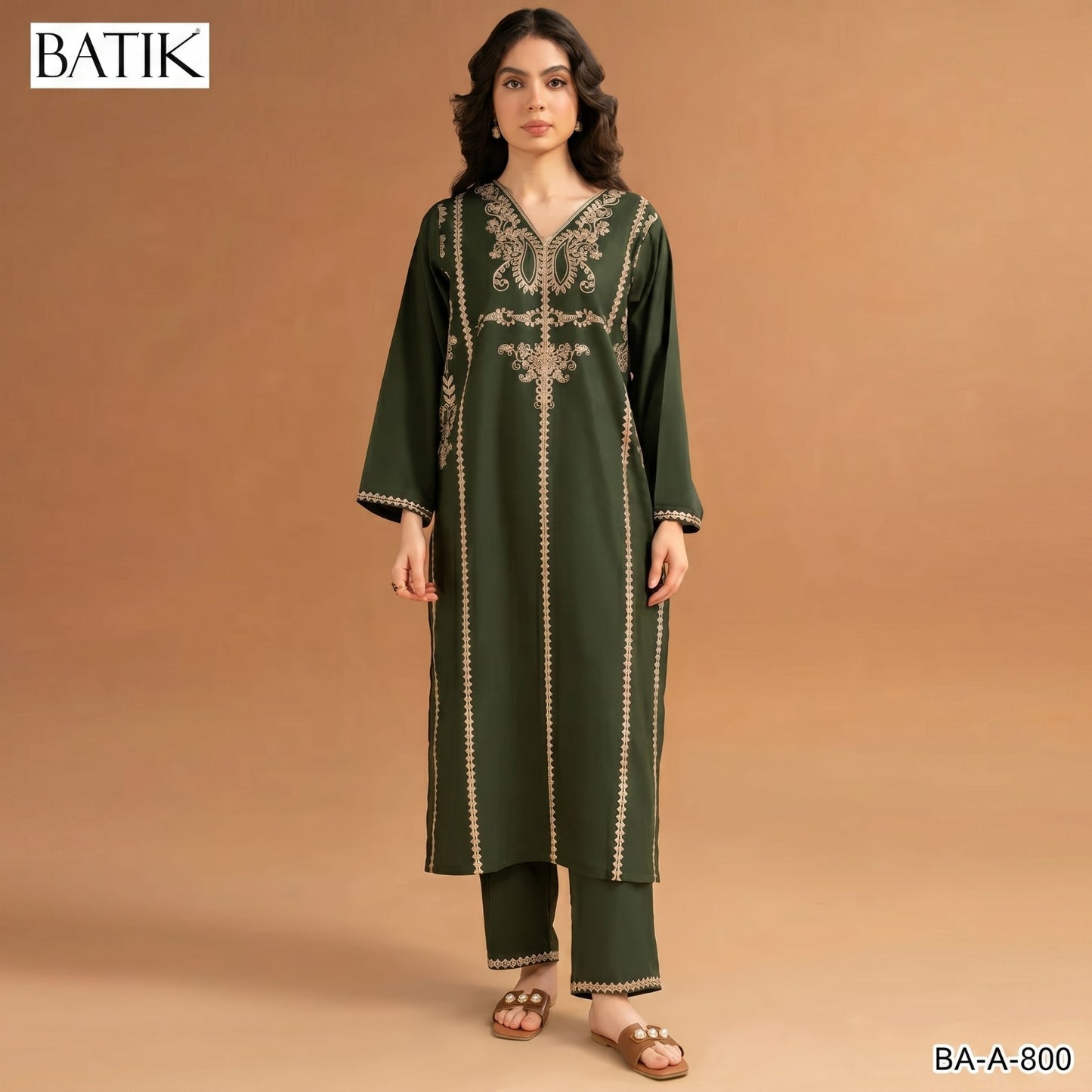BATIK LAWN EMBROIDERY UNSTITCHED 2pc