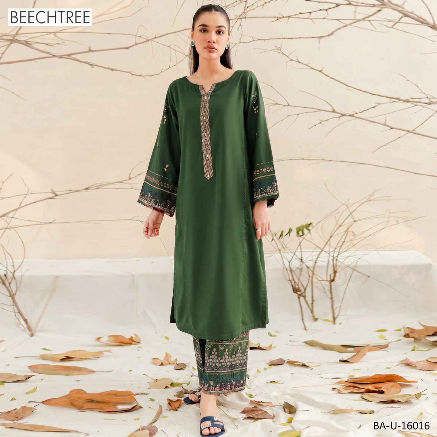 BEECHTREE LAWN EMBROIDERY UNSTITCHED 2PC