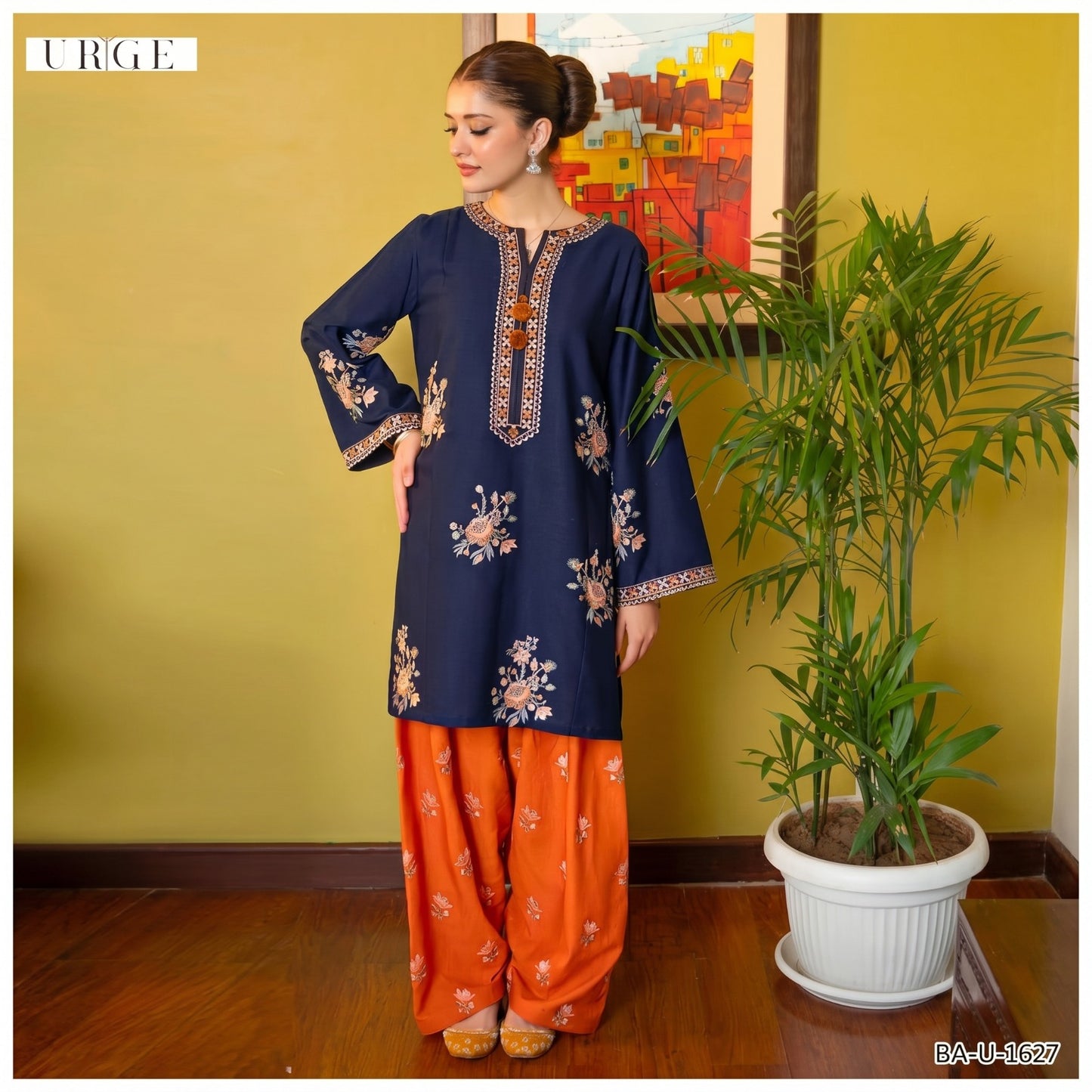 URGE LAWN EMBRIOIDERED UNSTITCHED 2PC