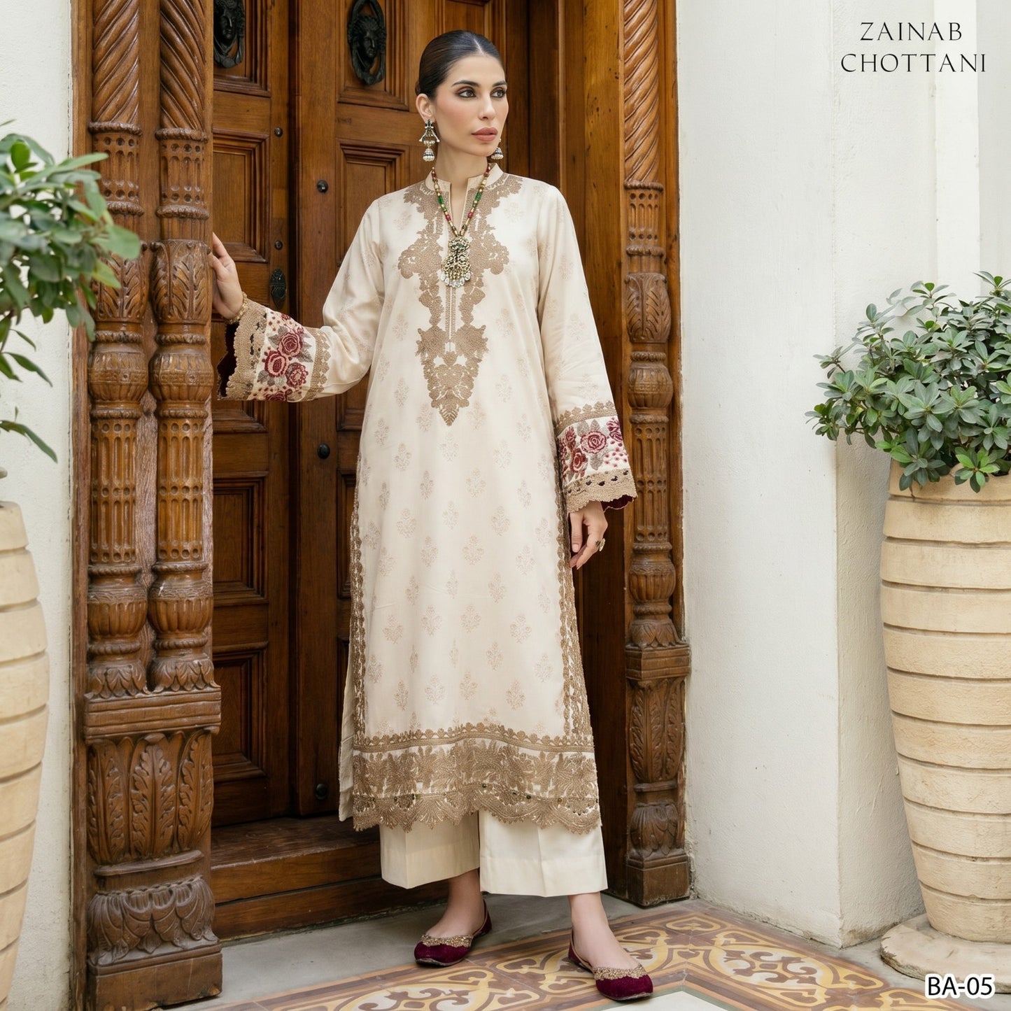 ZAINAB CHOTTANI LAWN EMBROIDERY UNSTITCHED 2PC