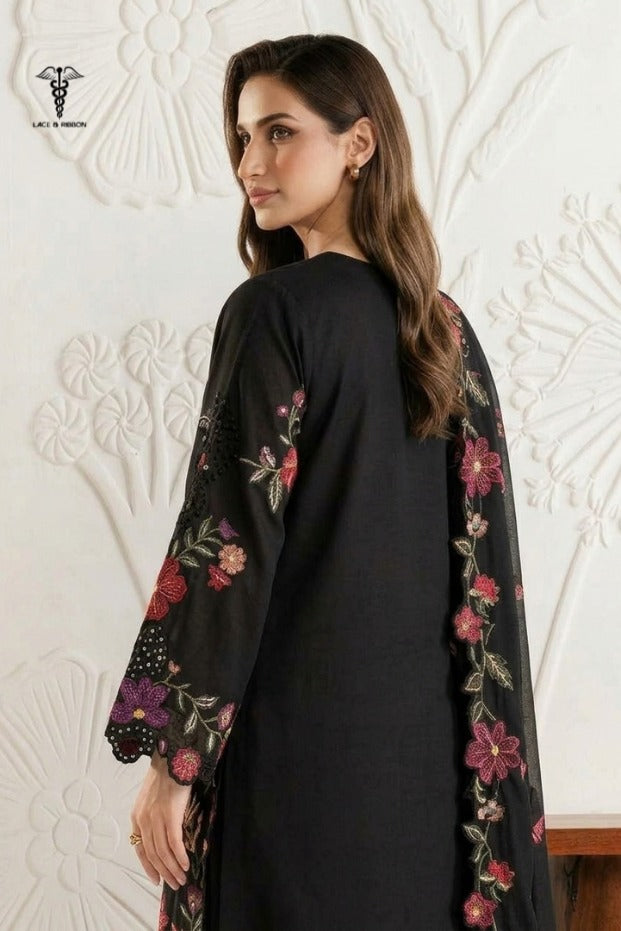 LCRB-03 EMBROIDERED DHANAK UNSTITCHED WINTER 3PC