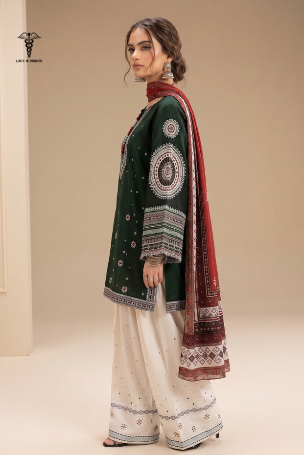 LCRB-301 EMBROIDERED LAWN UNSTITCHED SUMMER 3PC