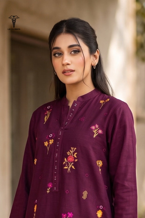 LCRB-308 EMBROIDERED LAWN UNSTITCHED SUMMER 3PC