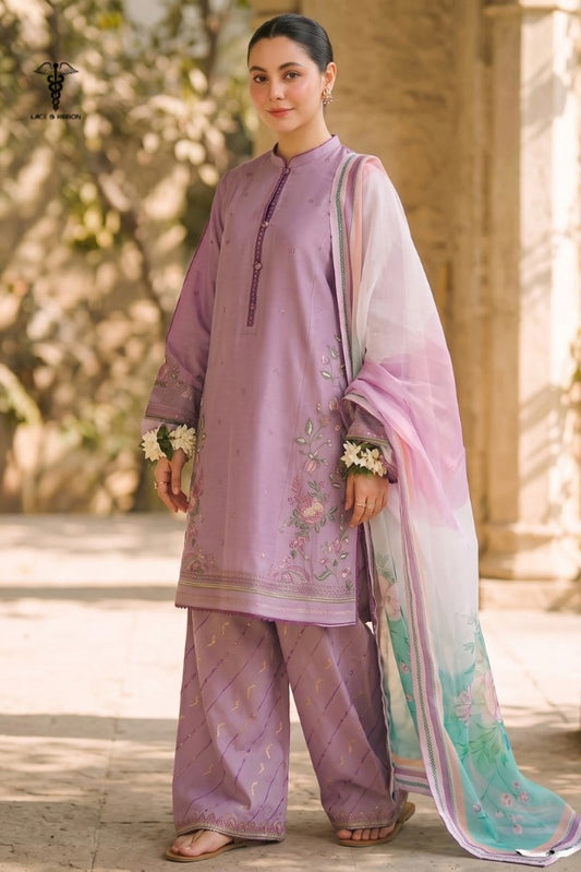 LCRB-306 EMBROIDERED LAWN UNSTITCHED SUMMER 3PC