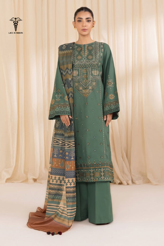 LCRB-310 EMBROIDERED LAWN UNSTITCHED SUMMER 3PC