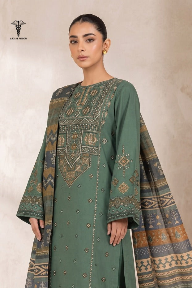 LCRB-310 EMBROIDERED LAWN UNSTITCHED SUMMER 3PC