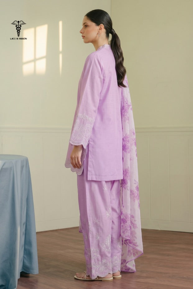 LCRB-304 EMBROIDERED LAWN UNSTITCHED SUMMER 3PC