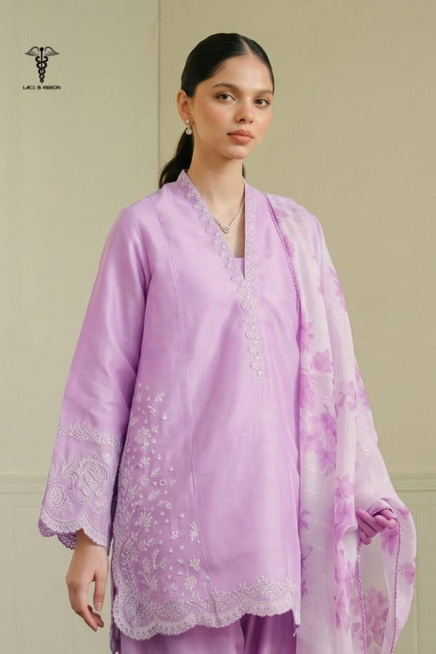 LCRB-304 EMBROIDERED LAWN UNSTITCHED SUMMER 3PC