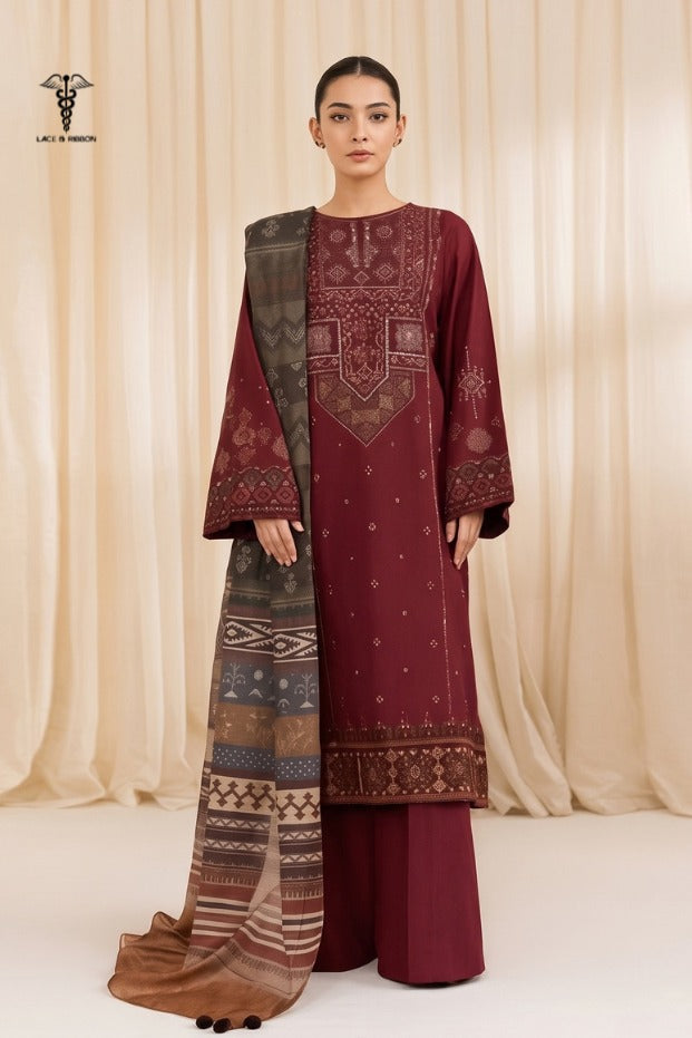 LCRB-311 EMBROIDERED LAWN UNSTITCHED SUMMER 3PC