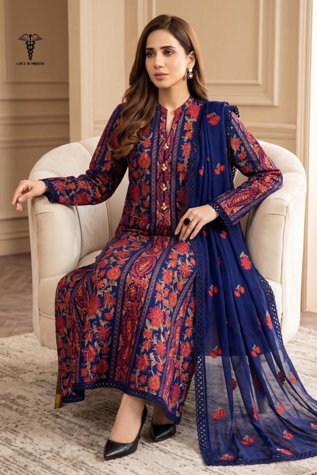 LCRB-312 EMBROIDERED LAWN UNSTITCHED SUMMER 3PC
