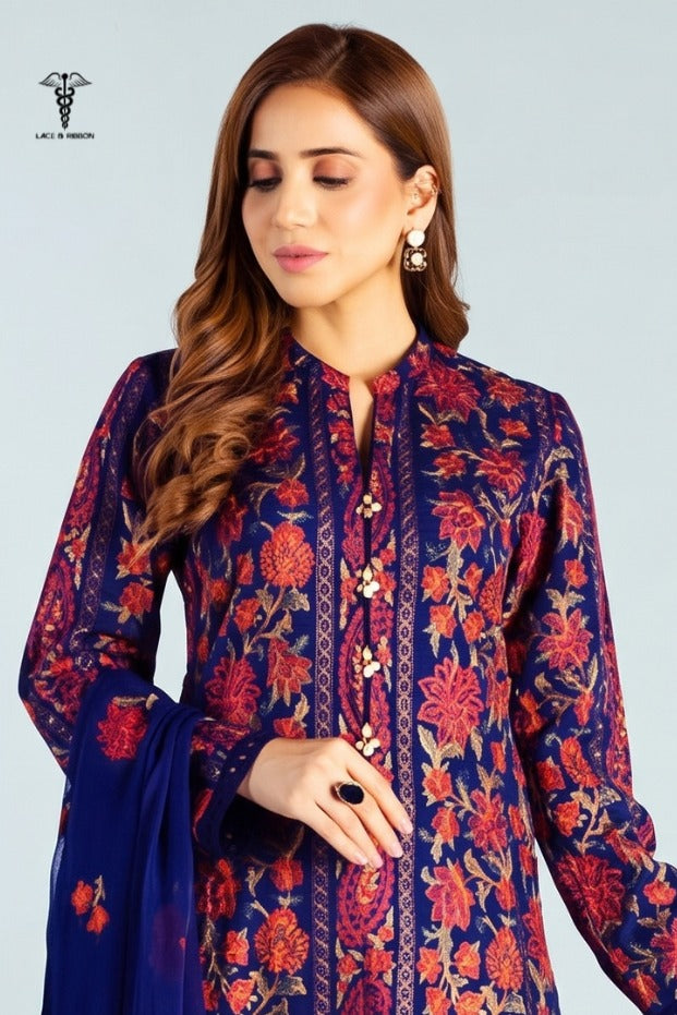 LCRB-312 EMBROIDERED LAWN UNSTITCHED SUMMER 3PC