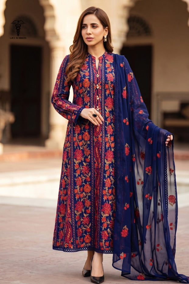 LCRB-312 EMBROIDERED LAWN UNSTITCHED SUMMER 3PC