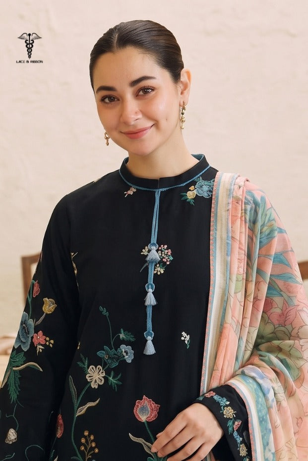 LCRB-313 EMBROIDERED LAWN UNSTITCHED SUMMER 3PC