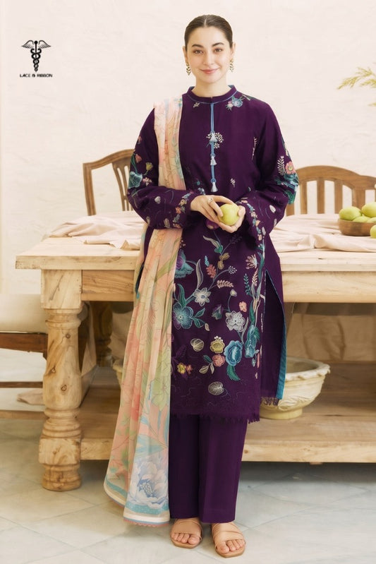 LCRB-314 EMBROIDERED LAWN UNSTITCHED SUMMER 3PC
