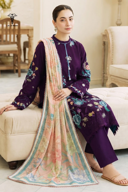 LCRB-314 EMBROIDERED LAWN UNSTITCHED SUMMER 3PC