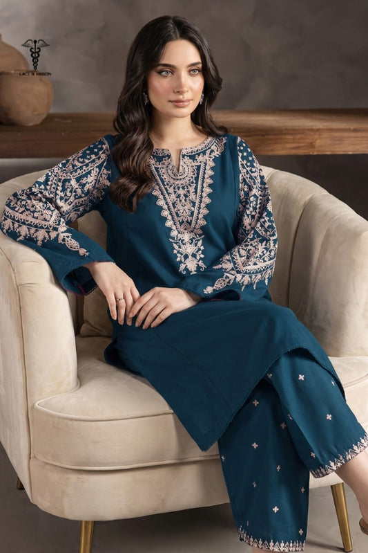 LCRB-401 EMBROIDERED LAWN UNSTITCHED SUMMER 2PC