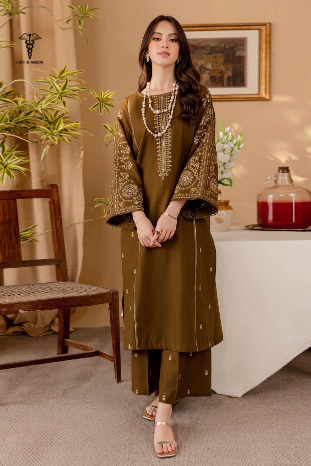 LCRB-402 EMBROIDERED LAWN UNSTITCHED SUMMER 2PC