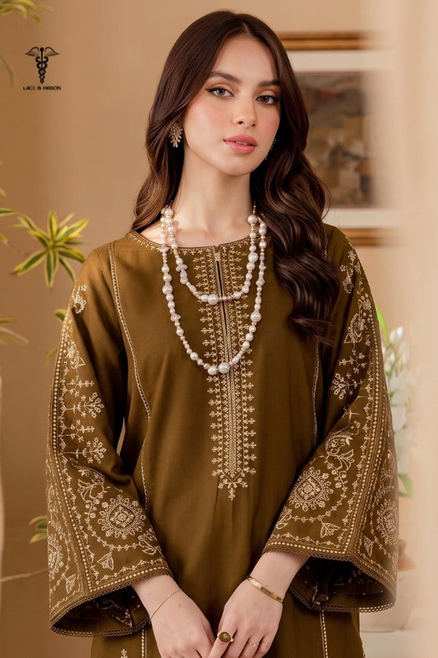 LCRB-402 EMBROIDERED LAWN UNSTITCHED SUMMER 2PC