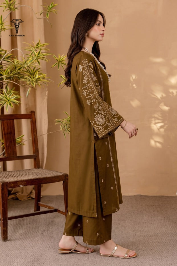 LCRB-402 EMBROIDERED LAWN UNSTITCHED SUMMER 2PC
