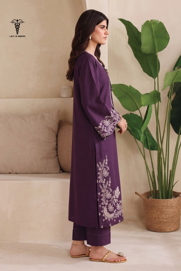 LCRB-403 EMBROIDERED LAWN UNSTITCHED SUMMER 2PC