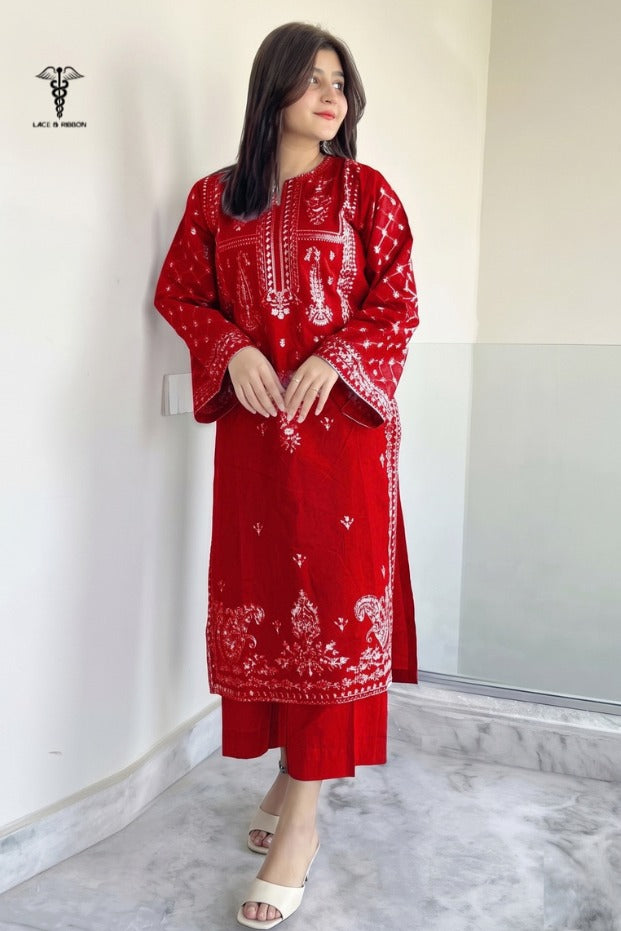 LCRB-404 EMBROIDERED LAWN UNSTITCHED SUMMER 2PC