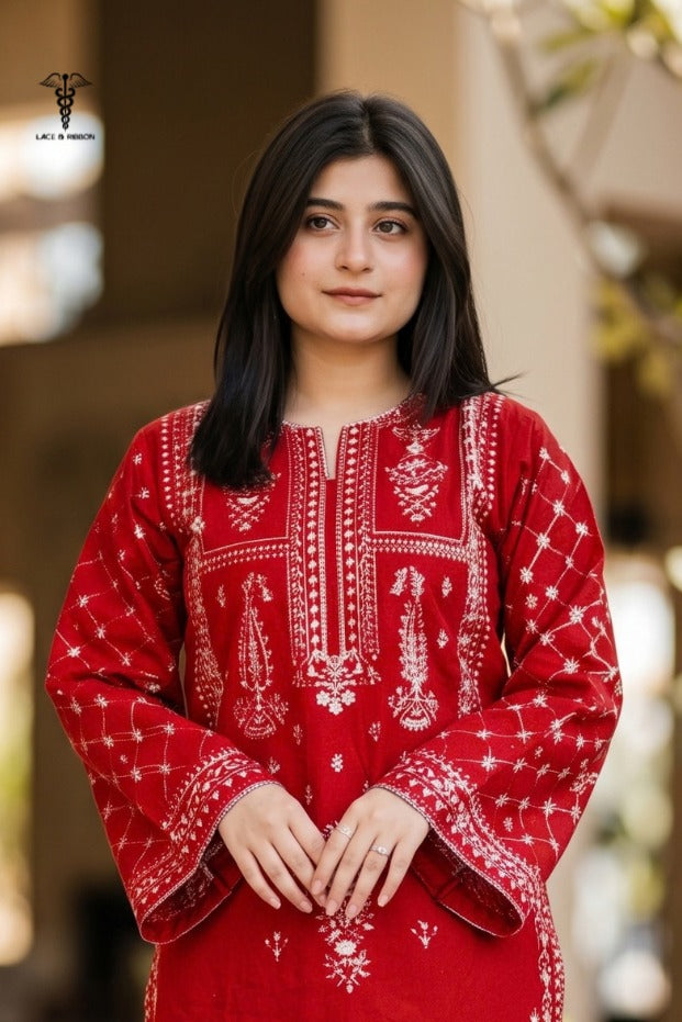 LCRB-404 EMBROIDERED LAWN UNSTITCHED SUMMER 2PC