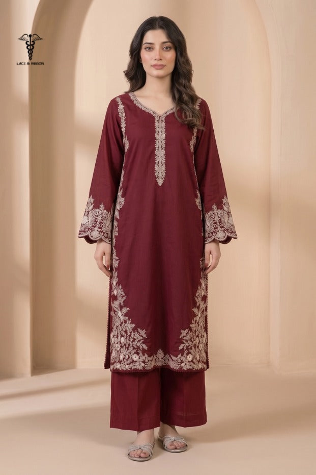 LCRB-408 EMBROIDERED LAWN UNSTITCHED SUMMER 2PC