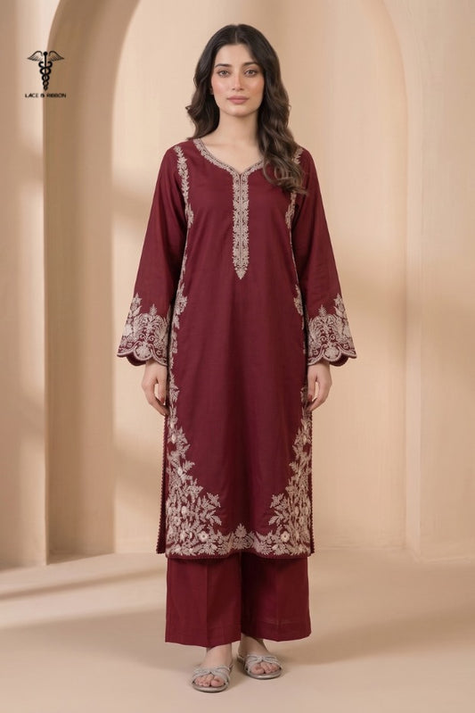 LCRB-408 EMBROIDERED LAWN UNSTITCHED SUMMER 2PC