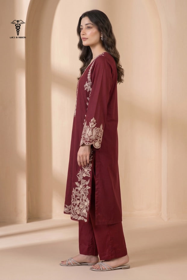 LCRB-408 EMBROIDERED LAWN UNSTITCHED SUMMER 2PC