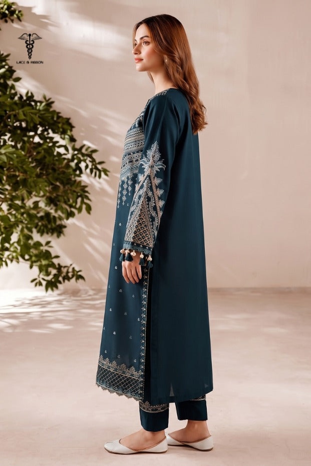 LCRB-101 EMBROIDERED DHANAK UNSTITCHED WINTER 2PC