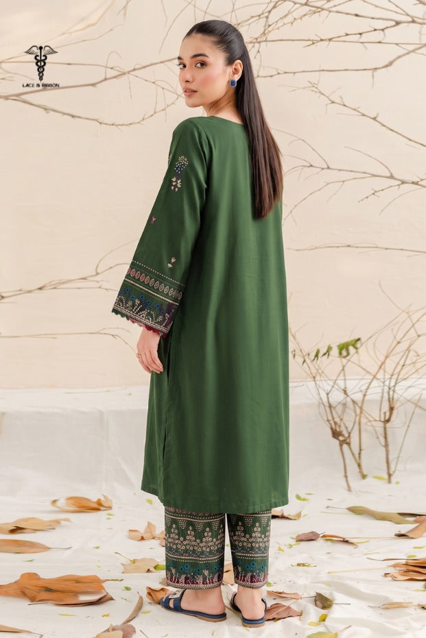 LCRB-407 EMBROIDERED LAWN UNSTITCHED SUMMER 2PC