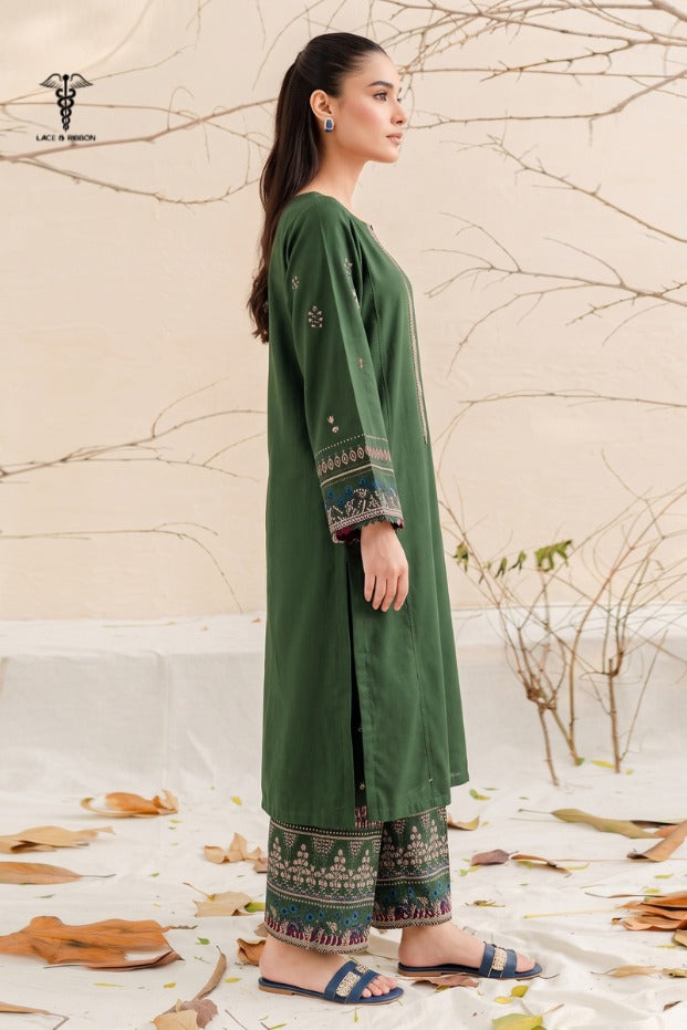 LCRB-407 EMBROIDERED LAWN UNSTITCHED SUMMER 2PC