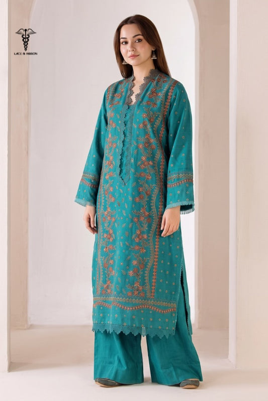 LCRB-409 EMBROIDERED LAWN UNSTITCHED SUMMER 2PC