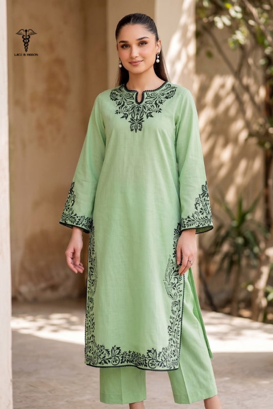 LCRB-411 EMBROIDERED LAWN UNSTITCHED SUMMER 2PC