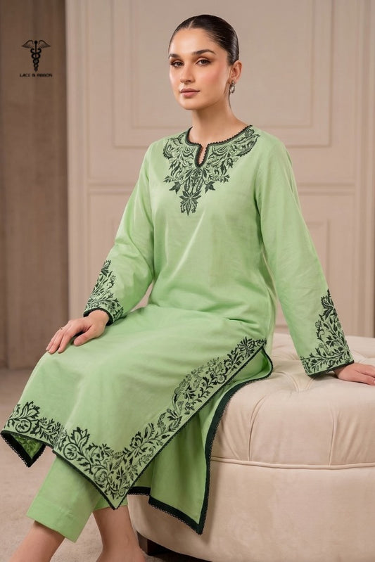 LCRB-411 EMBROIDERED LAWN UNSTITCHED SUMMER 2PC