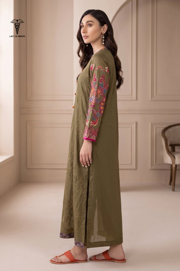 LCRB-102 EMBROIDERED DHANAK UNSTITCHED WINTER 2PC