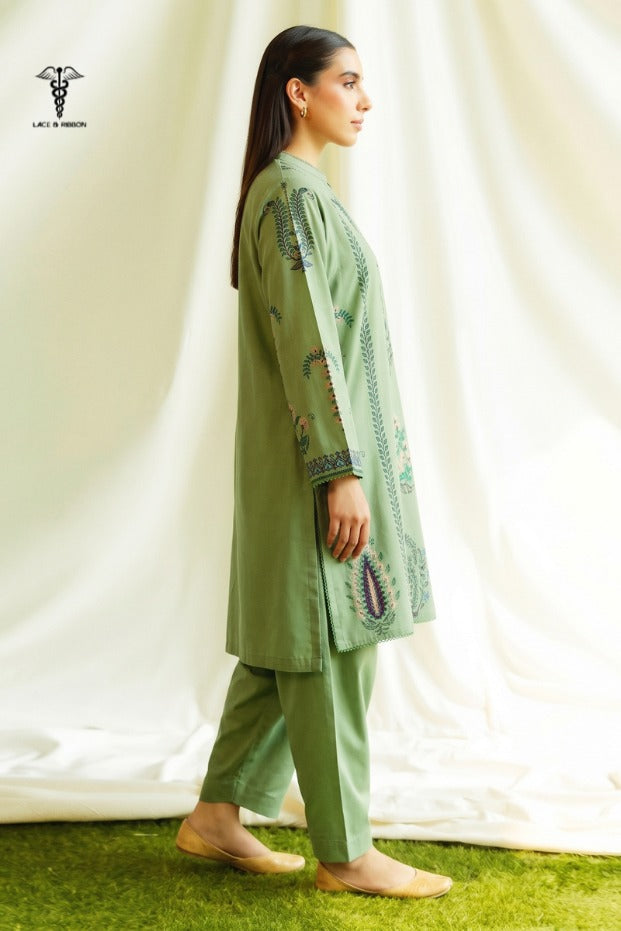 LCRB-103 EMBROIDERED DHANAK UNSTITCHED WINTER 2PC