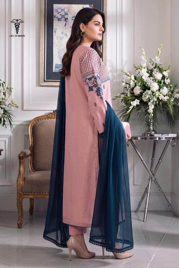 LCRB-32 EMBROIDERED DHANAK UNSTITCHED WINTER 3PC