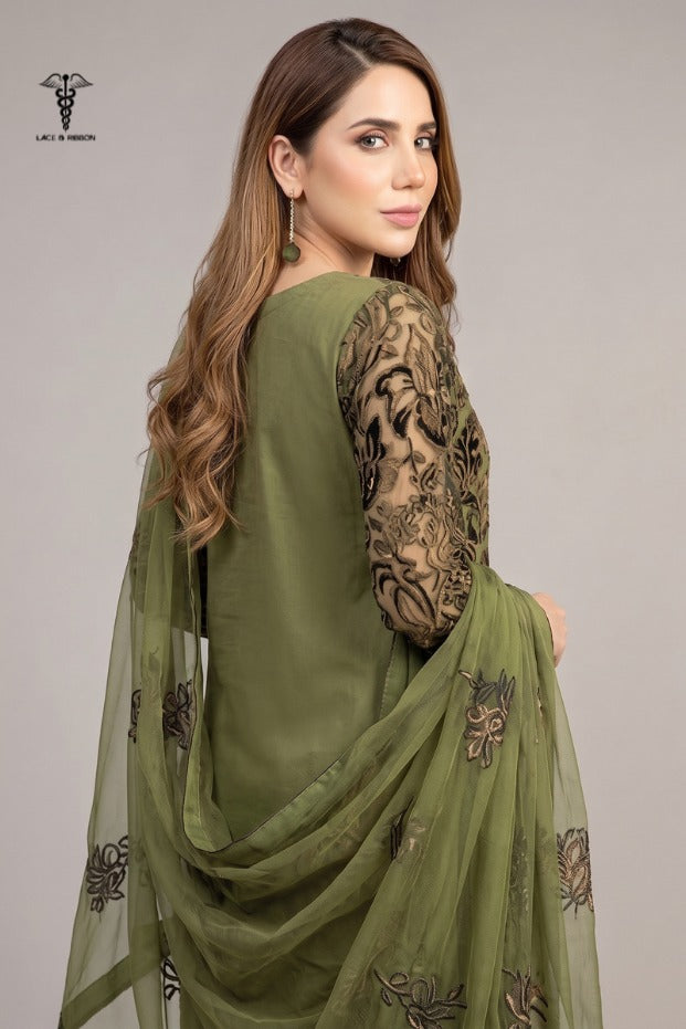 LCRB-34 EMBROIDERED DHANAK UNSTITCHED WINTER 3PC