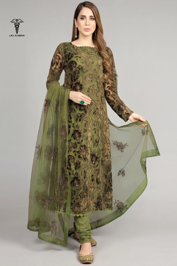 LCRB-34 EMBROIDERED DHANAK UNSTITCHED WINTER 3PC