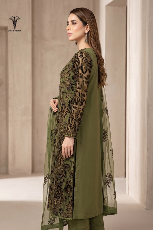 LCRB-34 EMBROIDERED DHANAK UNSTITCHED WINTER 3PC
