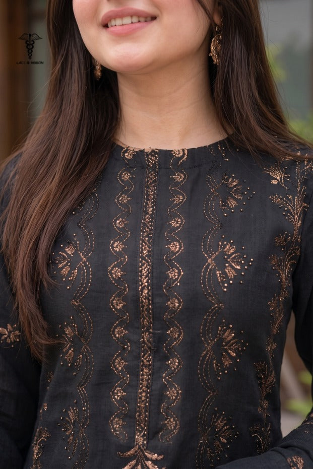 LCRB-33 EMBROIDERED DHANAK UNSTITCHED WINTER 3PC