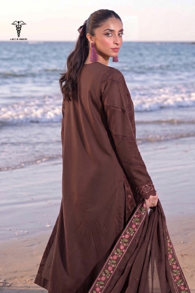 LCRB-35 EMBROIDERED DHANAK UNSTITCHED WINTER 3PC