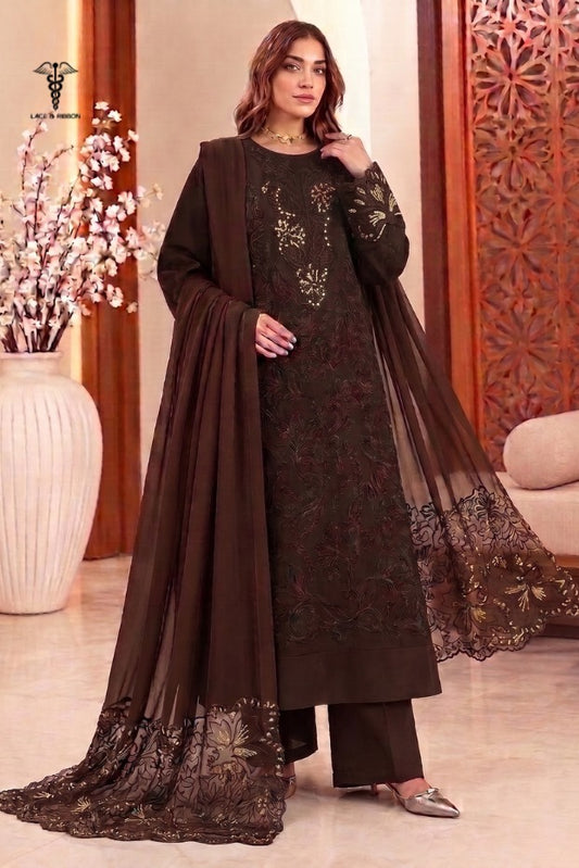 LCRB-39 EMBROIDERED DHANAK UNSTITCHED WINTER 3PC