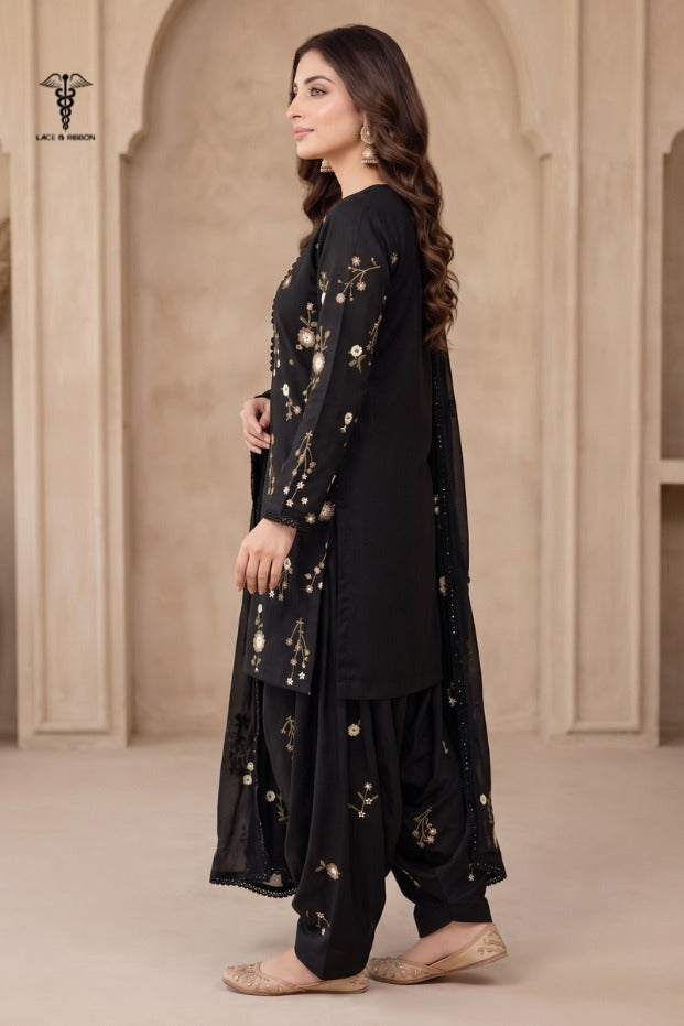 LCRB-40 EMBROIDERED DHANAK UNSTITCHED WINTER 3PC