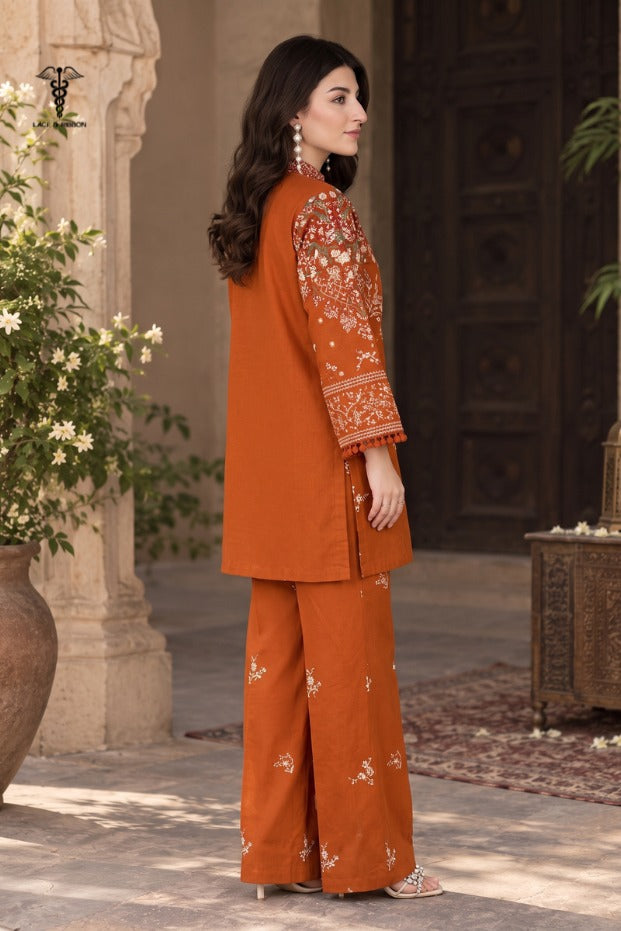 LCRB-106 EMBROIDERED DHANAK UNSTITCHED WINTER 2PC