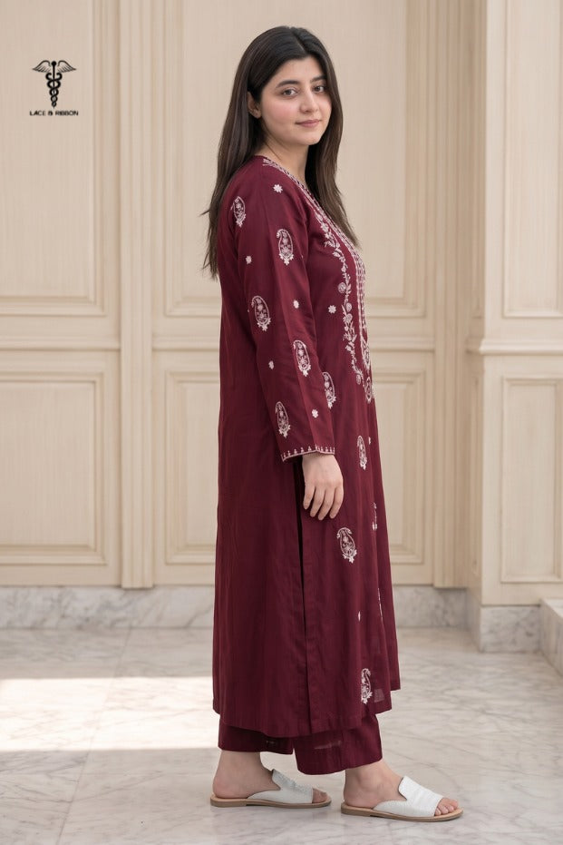 LCRB-108 EMBROIDERED DHANAK UNSTITCHED WINTER 2PC