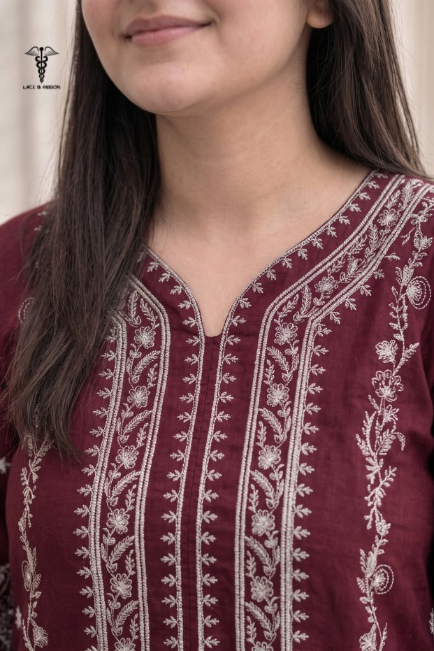 LCRB-108 EMBROIDERED DHANAK UNSTITCHED WINTER 2PC